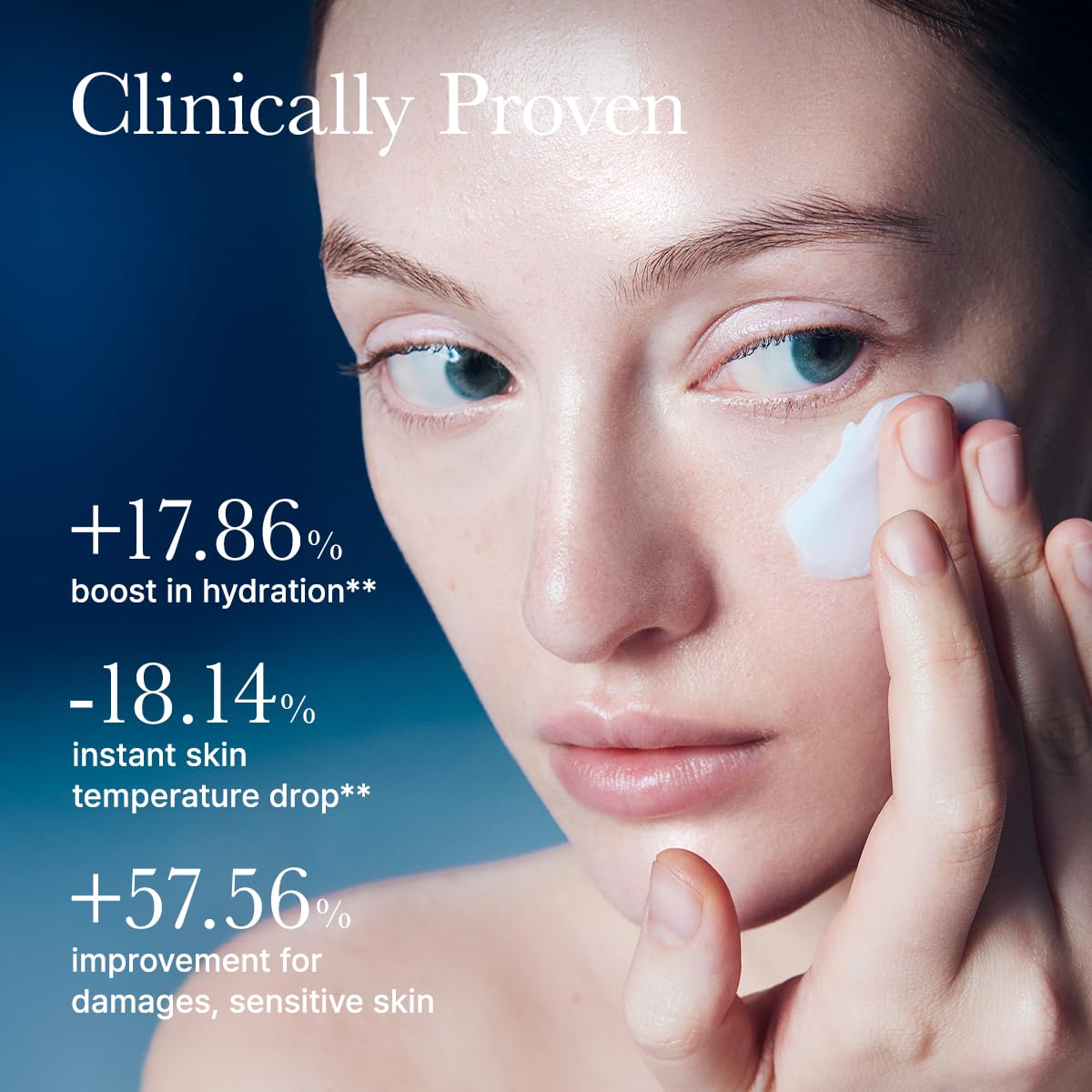 ARENCIA Deep Water Surge Soothing Cream, 2.70 fl oz, with Hyaluronic Acid, Cica PDRN and Ceramide