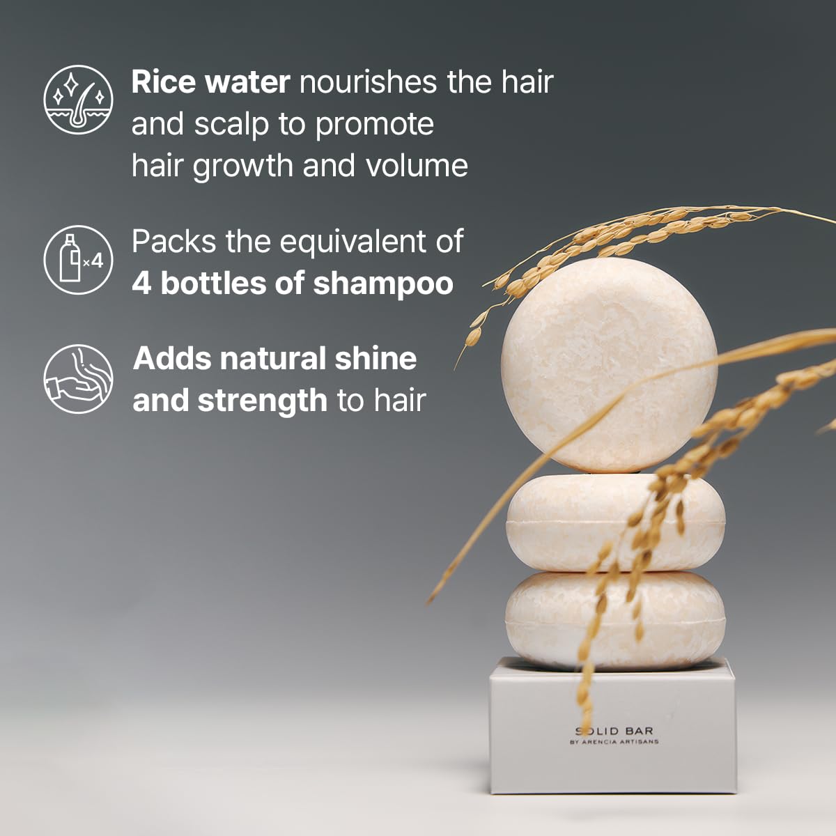 ARENCIA Shampoo Bar Duo for Hair Growth & Strenghtning