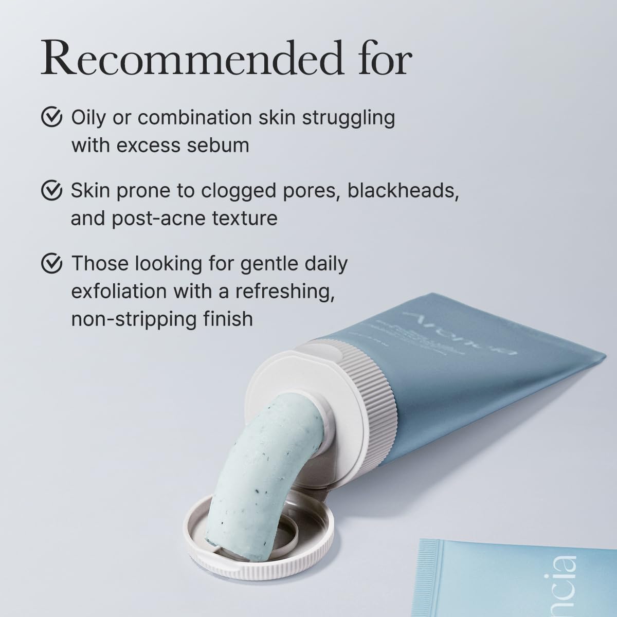 ARENCIA Hyssop Sebum Control Rice Cake Cleanser, 5.29 oz, AHA Tea Tree Face Wash for Oily Combination Skin