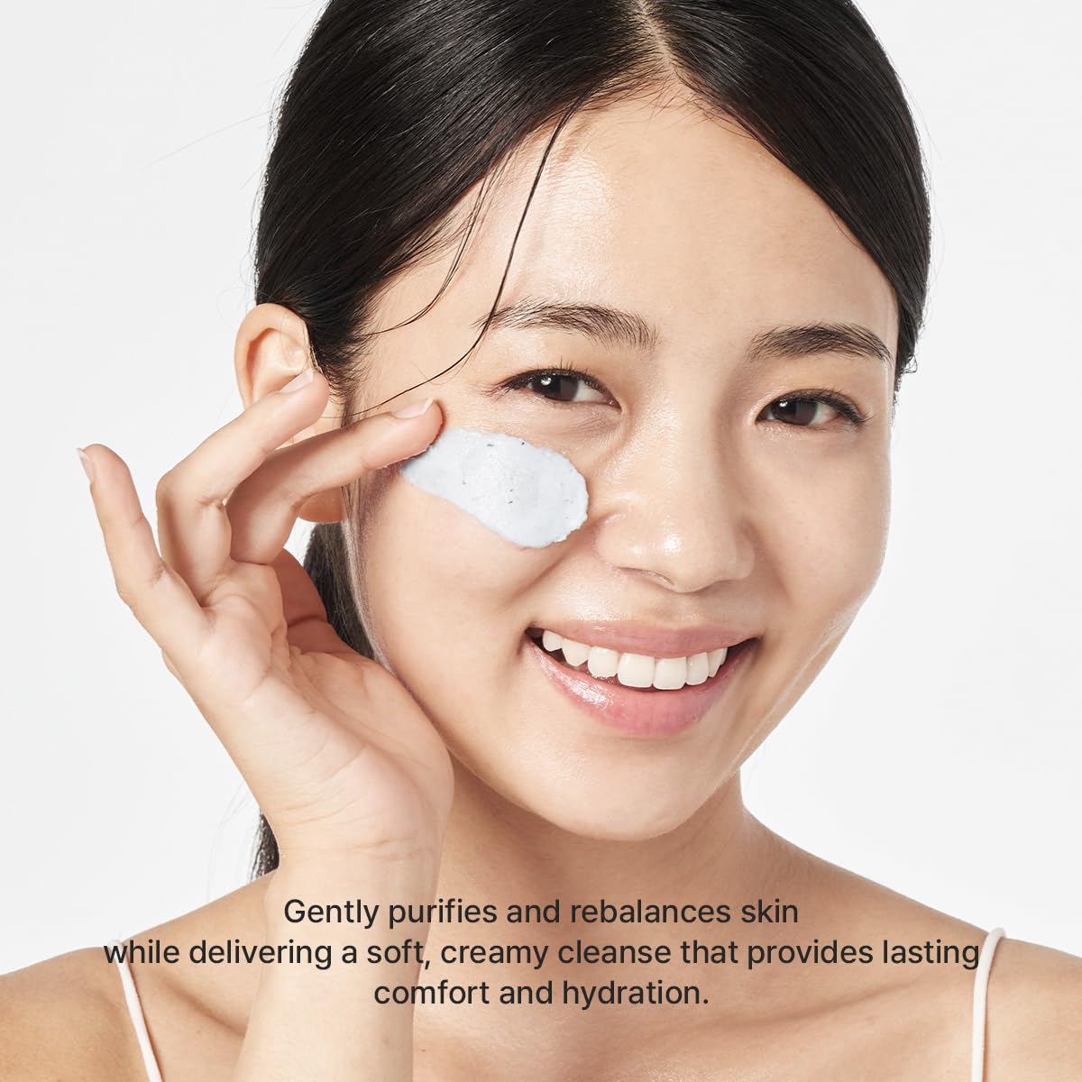 ARENCIA Hyssop Sebum Control Rice Cake Cleanser, 5.29 oz, AHA Tea Tree Face Wash for Oily Combination Skin