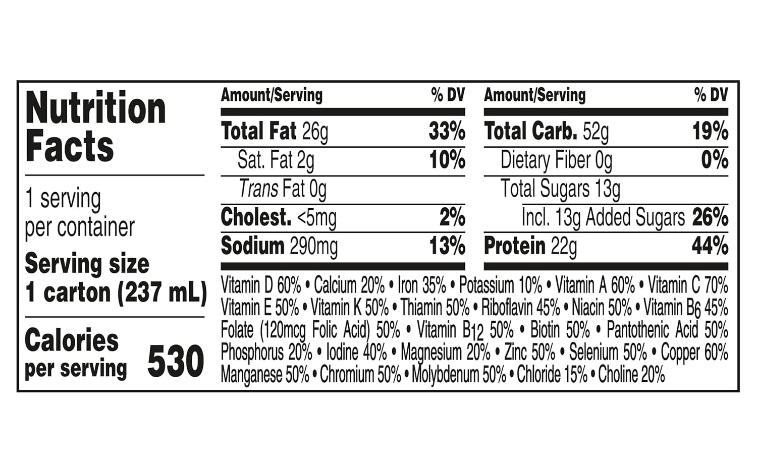 Boost Very High Calorie Nutritional Drink Made with Natural Flavor & No Artificial Flavors, Colors & Sweeteners, Chocolate, 8 FL OZ (Pack of 12)
